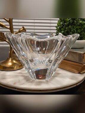 Vintage Orrefors Sweden Crystal Bowl